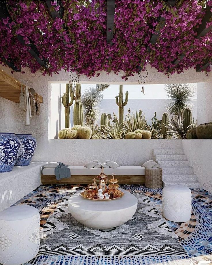 bohemian covered terrace