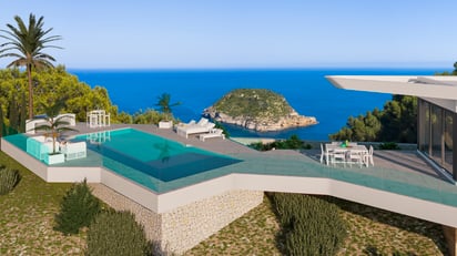 Luxe Villa sea views