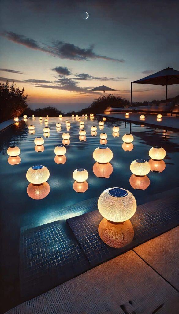 pool by night