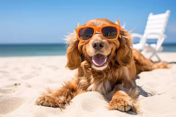 zomer-hond-zon-strand-dier-gelukkig-huisdier-zonnebril-grappige-vakantie_163305-256816